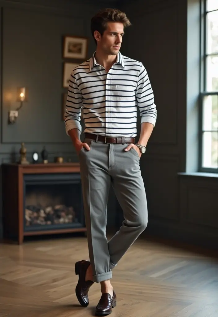 28 Stylish Pans Grises Outfit For Every Occasion - 26. Classic Yet Trendy