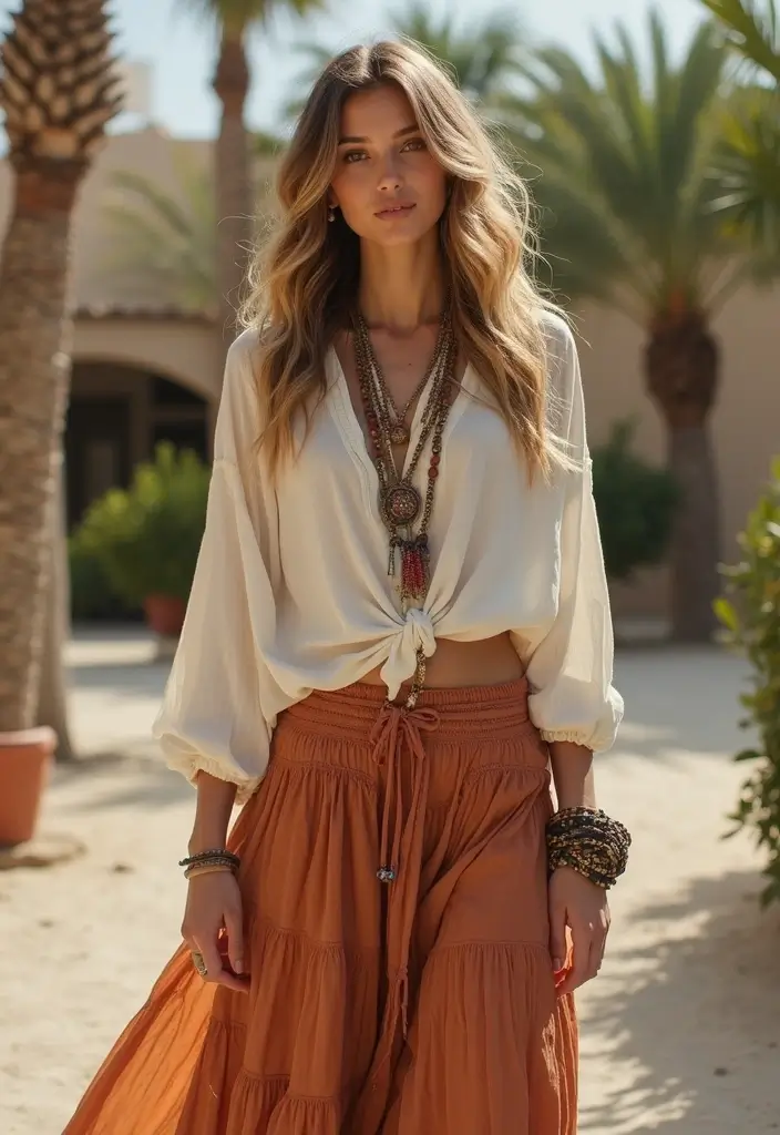 28 Taylor Swift Outfit Ideas That Feel Effortless - 18. Boho-Inspired Flowy Pieces