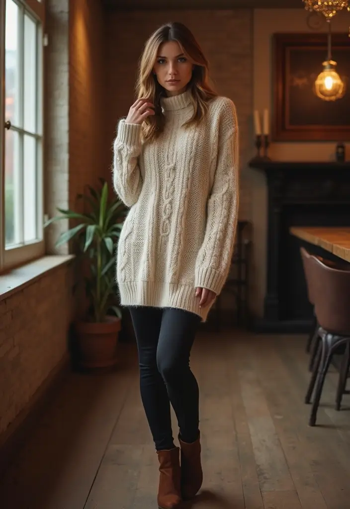 28 Taylor Swift Outfit Ideas That Feel Effortless - 23. Effortless Chunky Knitwear