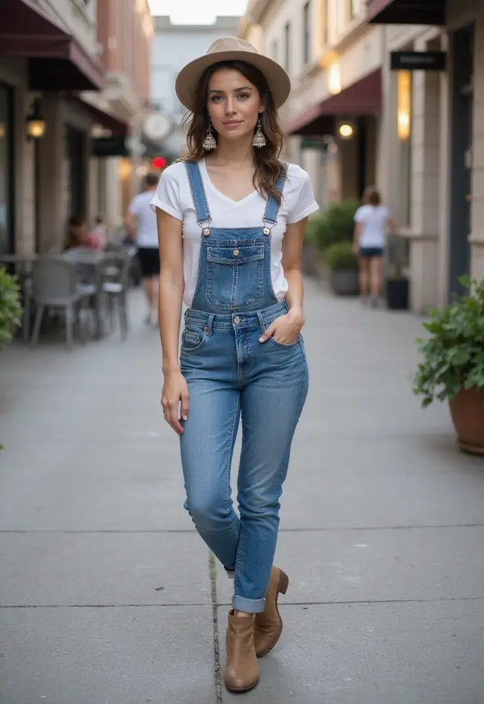 28 Taylor Swift Outfit Ideas That Feel Effortless - 4. Chic Overalls Styled for Day and Night
