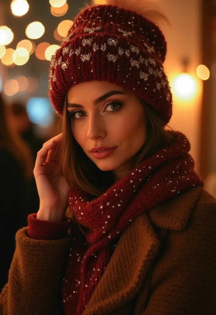 29 Chic Winter Party Outfit Ideas to Copy Right Now - 28. Sparkling Accessories