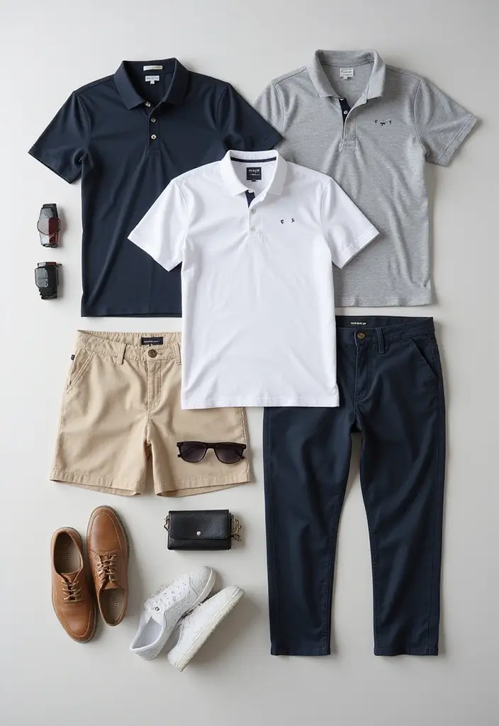 29 Polo Shirt Outfit Inspirations For Real Life - 29. Polo Shirt for a Versatile Capsule Wardrobe