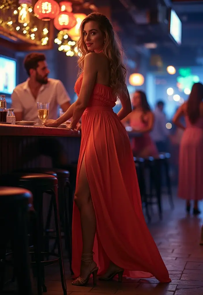 30 90s Clubbing Outfit Ideas That Feel Effortless - 30. Strappy Sandals and Flowing Maxi Dresses
