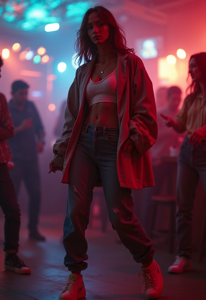 30 90s Clubbing Outfit Ideas That Feel Effortless - 7. Oversized Blazers and Chunky Sneakers