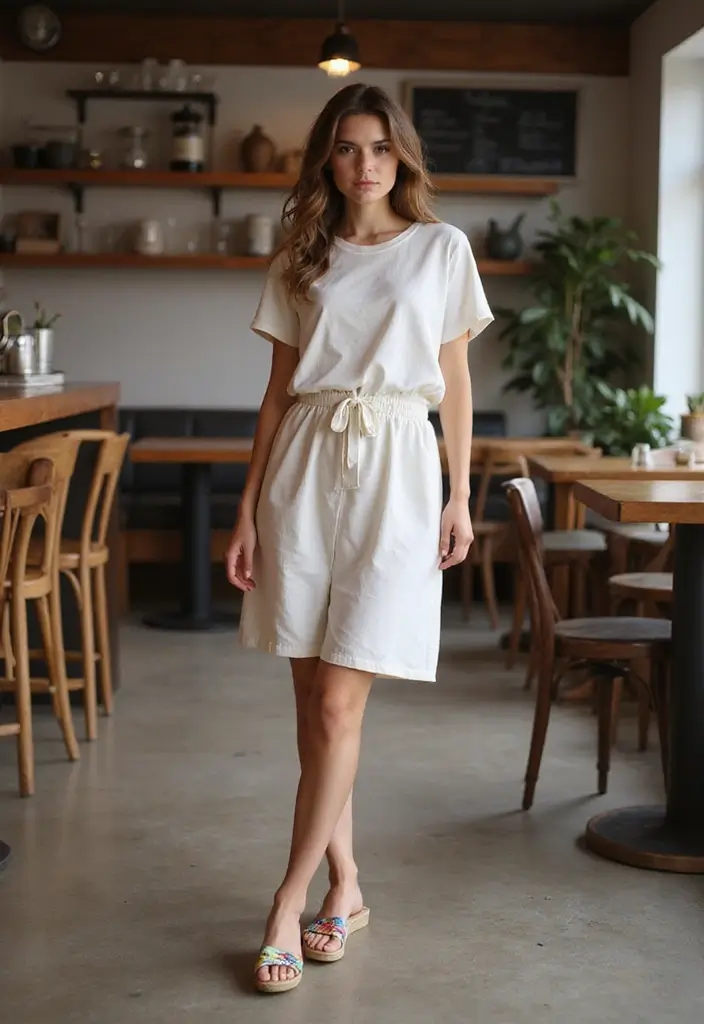 30 Fresh Outfit Casual Mujer Ideas You Need To Try - 12. T-shirt Dress with a Knotted Belt