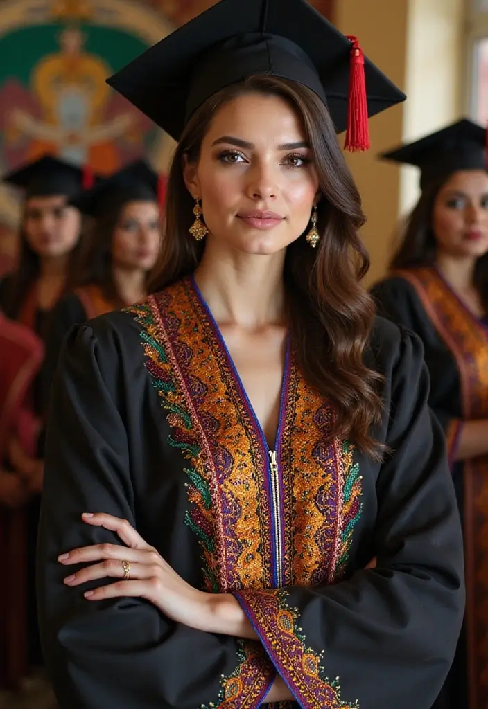 30 Must-Try Outfit Para Mama De Graduado Combos This Season - 6. Ethnic-Inspired Kaftan