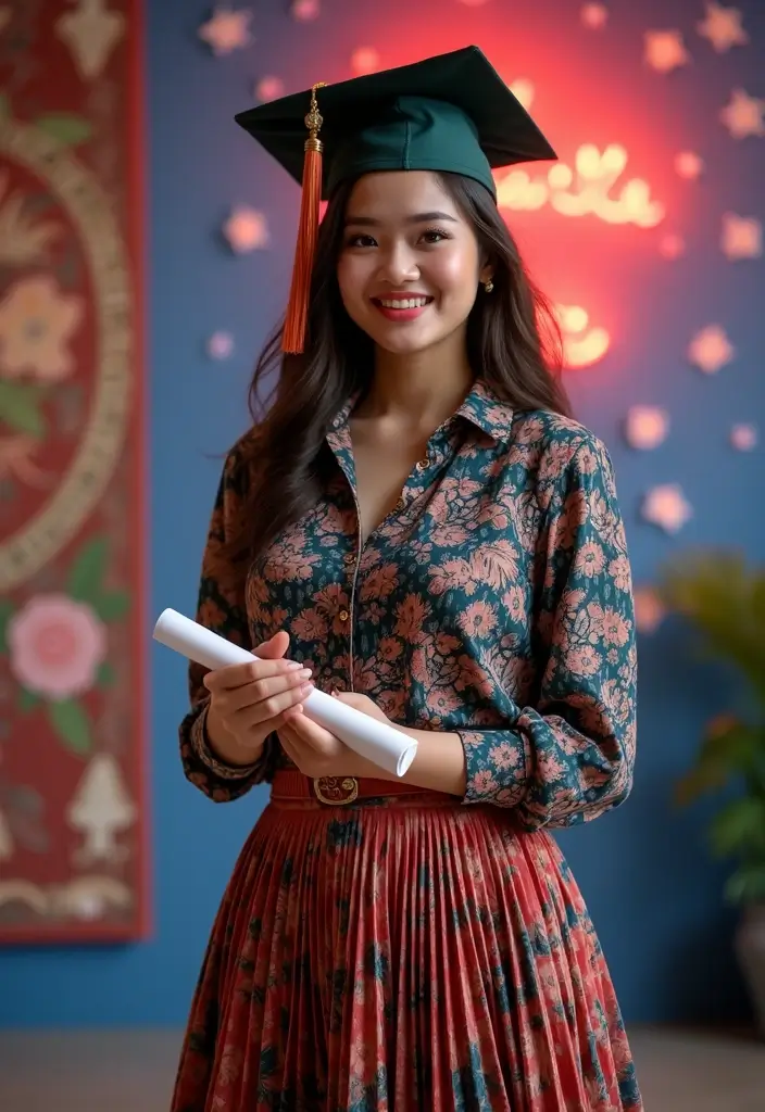 30 Outfit For Graduation Looks That Will Upgrade Your Wardrobe - 11. Pleated Skirt and Blouse Combo