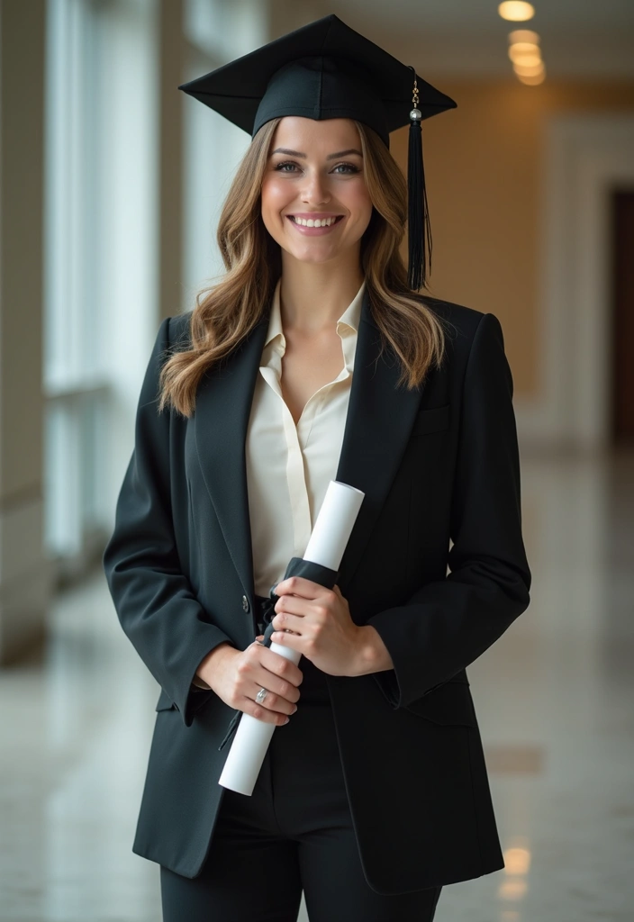 30 Outfit For Graduation Looks That Will Upgrade Your Wardrobe - 16. Structured Blazer and Dress Pants