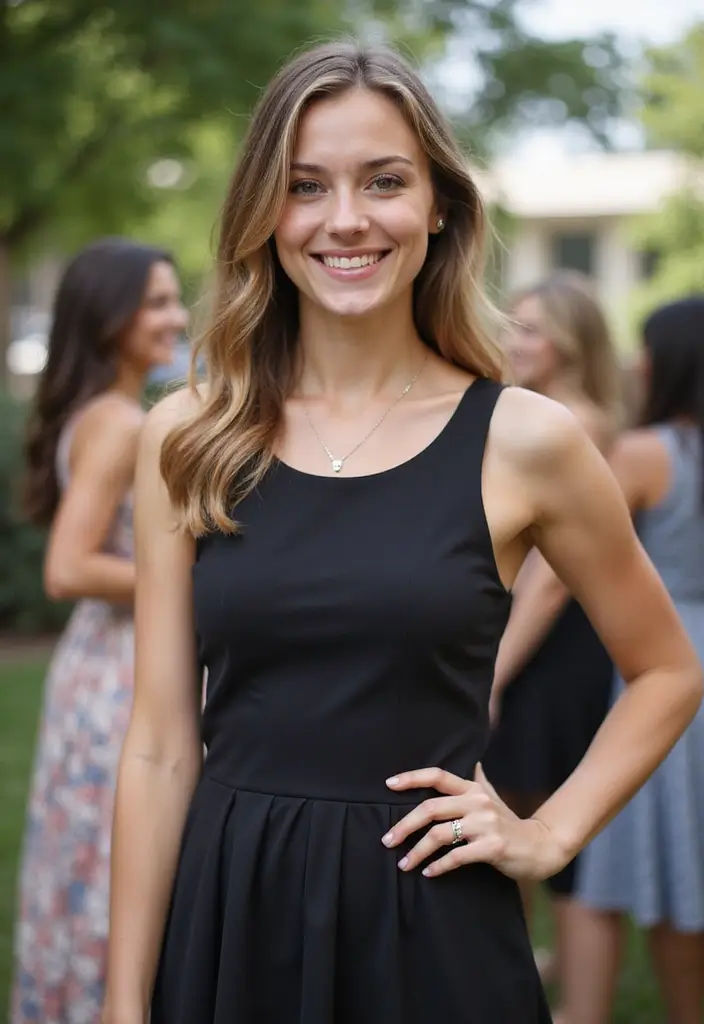 30 Outfit For Graduation Looks That Will Upgrade Your Wardrobe - 20. Sophisticated Tank Dress