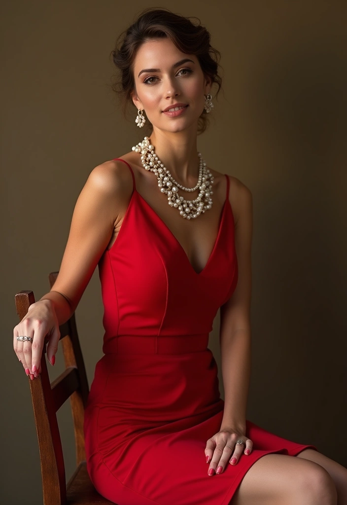 30 Outfit Vestido Rojo Looks That Will Upgrade Your Wardrobe - 11. Timeless Little Red Dress