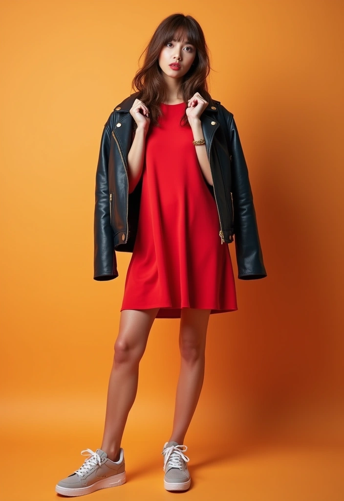 30 Outfit Vestido Rojo Looks That Will Upgrade Your Wardrobe - 6. Playful Skater Dress