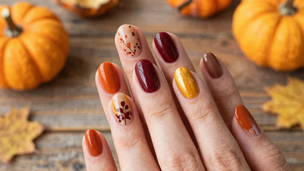 15 Autumn French Tip Nails Ideas Classic With Fall Twist