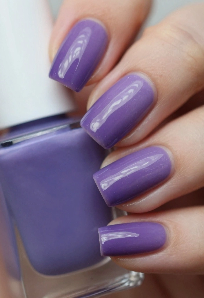 16 Autumn Ombre Nails Ideas: Soft Seasonal Blends - 6. Deep Purple to Lavender 1