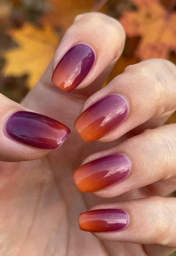 16 Fall Nail Inspo Almond Ideas for an Elegant Touch - 13. Elegant Ombre Trends 1