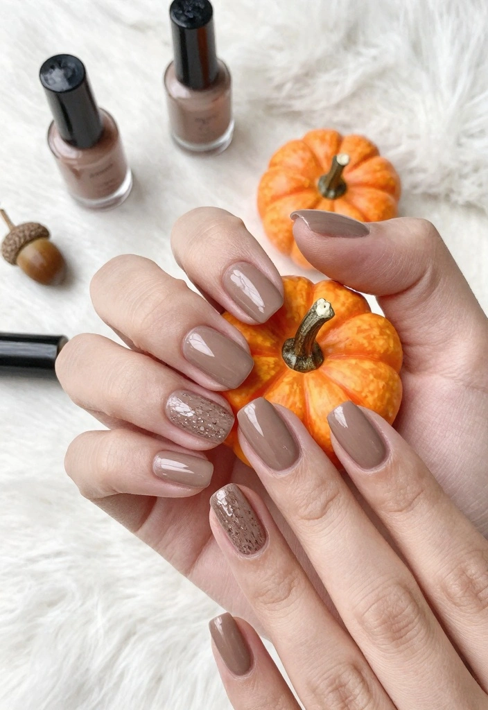 17 Early Fall Nail Colors Ideas: Soft Seasonal Shift - 3. Warm Taupe 1