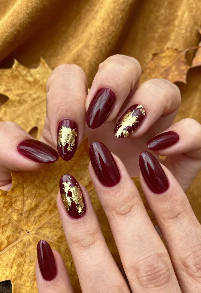 17 Early Fall Nail Colors Ideas: Soft Seasonal Shift - 4. Deep Burgundy 1