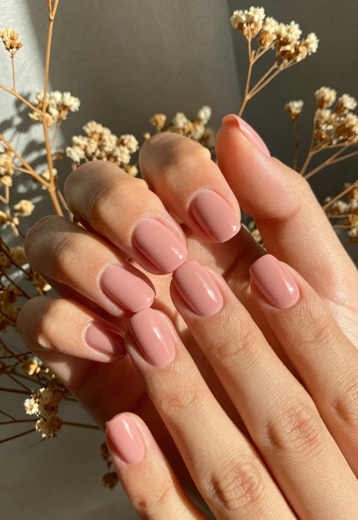 17 Early Fall Nail Colors Ideas: Soft Seasonal Shift - 8. Blush Pink 1