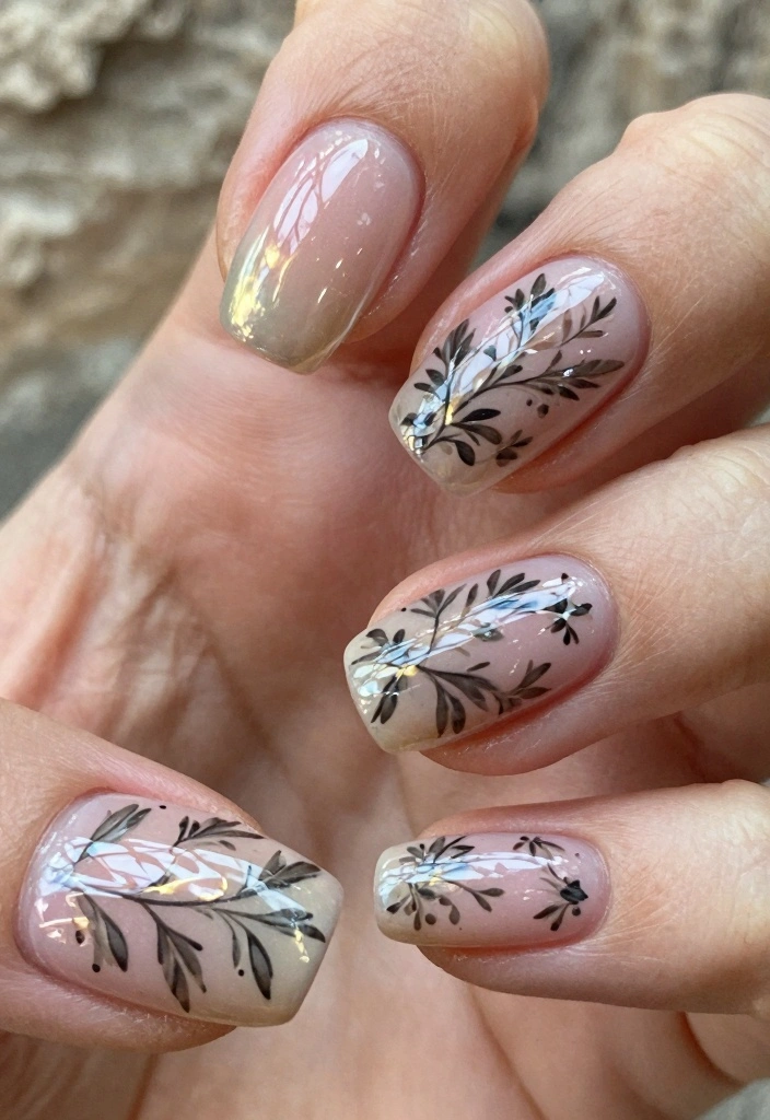 17 Fall Leaves Nail Art Ideas: Seasonal Nature Touch - 12. Layered Leaf Designs 1