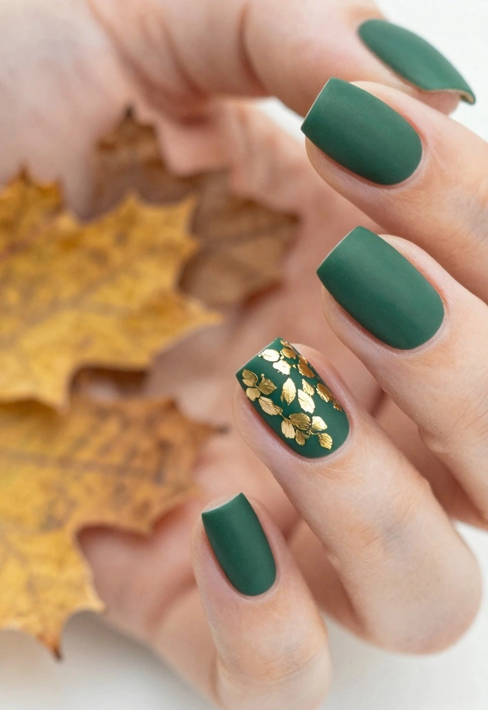 17 Fall Nail Inspo 2025: Fresh Next Season Looks - 1. Earthy Green Shades 1