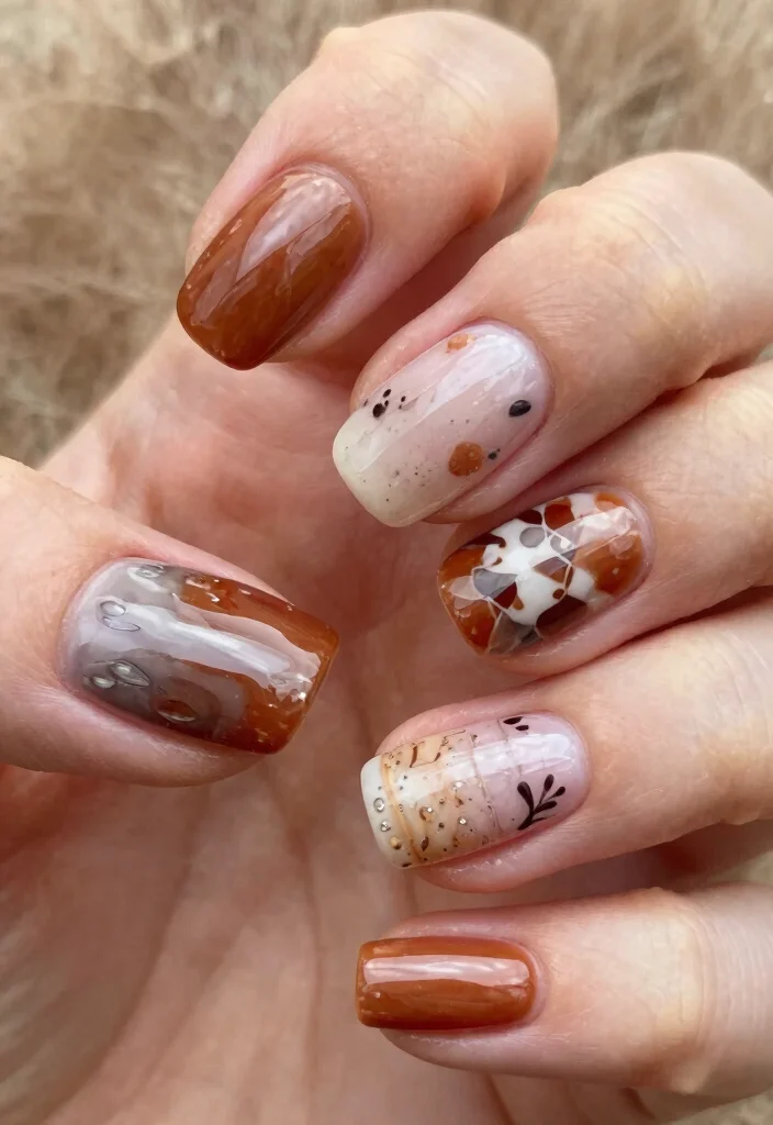 17 Fall Nail Inspo 2025: Fresh Next Season Looks - 17. Layered Nail Looks 1