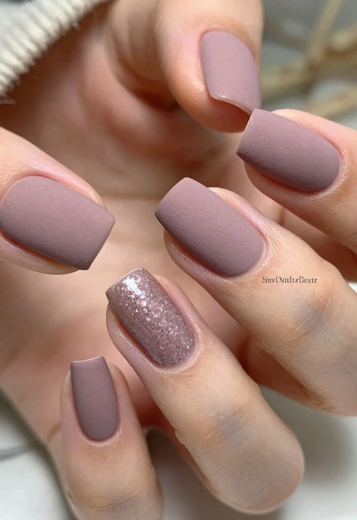 18 Autumn Nails Inspiration Ideas: Save-Worthy Minimalist Designs - 8. Textured Matte Finish 1