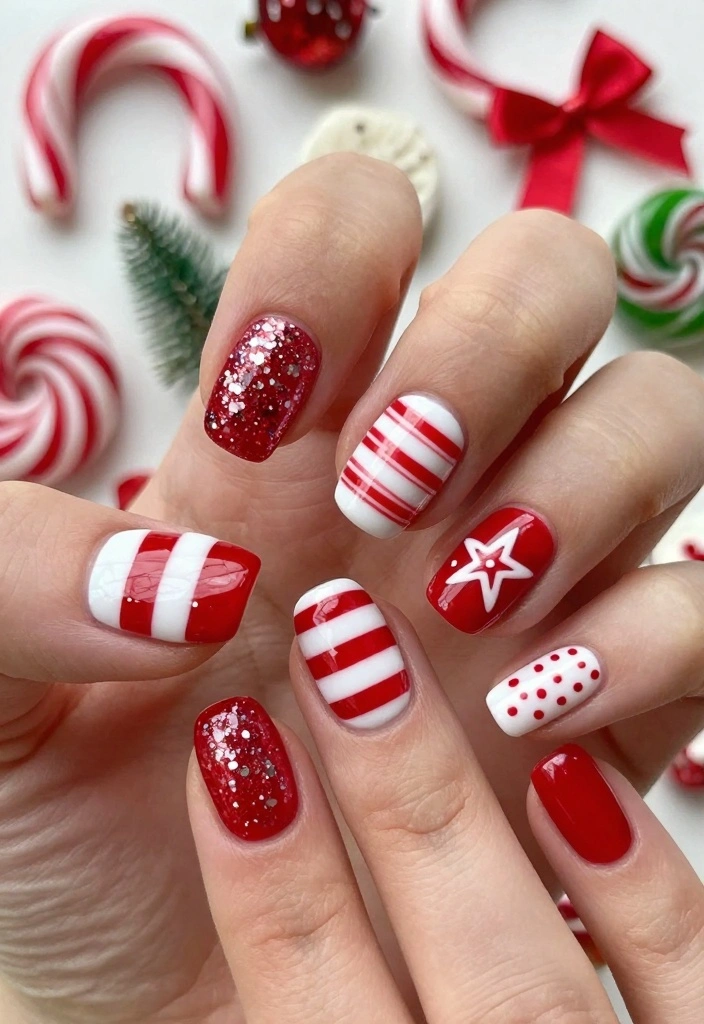 18 Christmas Nails Winter Ideas: Festive Cozy Sparkle - 11. Winter Ombre Delight 1