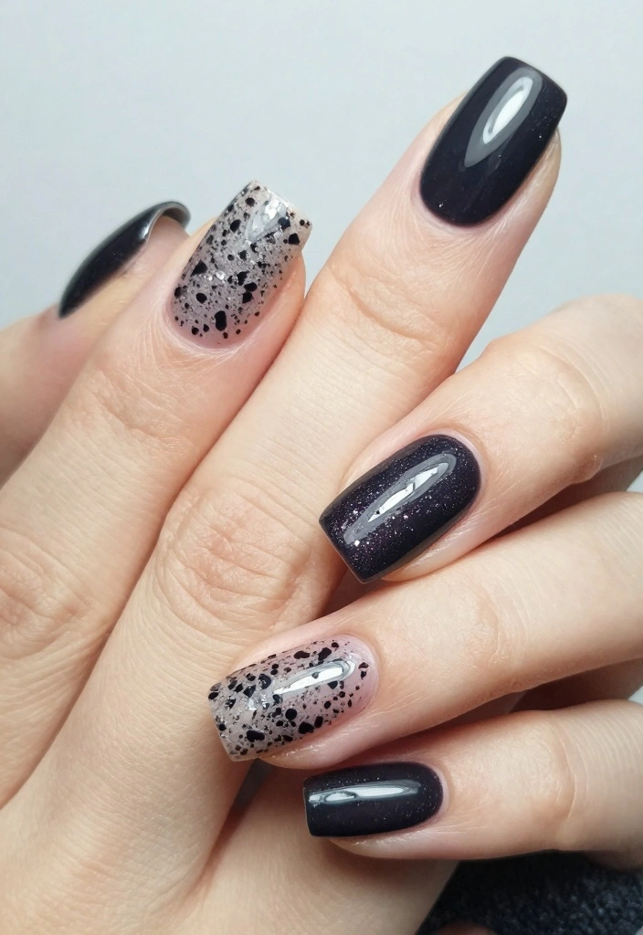 18 Dark Autumn Nails Ideas: Moody Elegant Tones - 16. Textured Nails 1