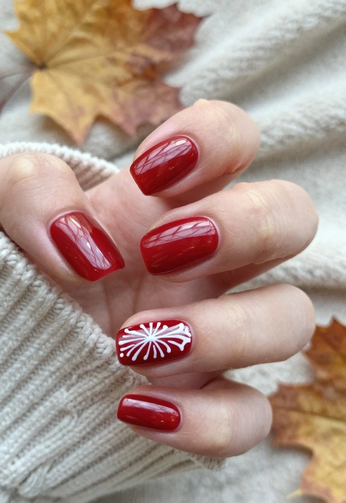 18 Dark Autumn Nails Ideas: Moody Elegant Tones - 6. Oxblood Red 1
