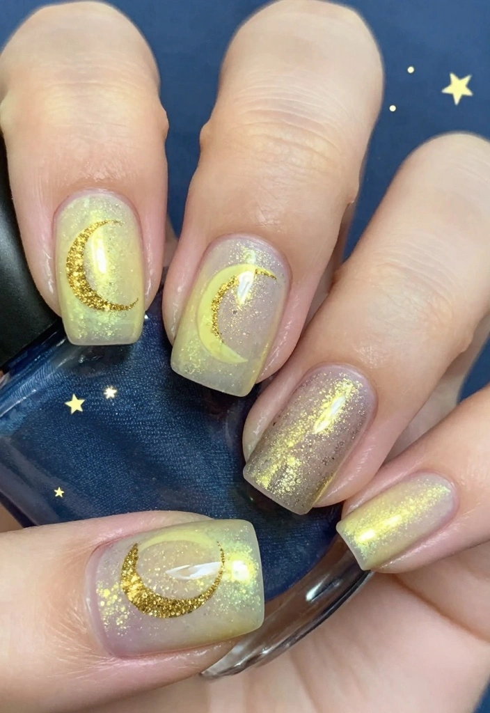 18 Fall Acrylic Nail Designs Ideas Bold Seasonal Glam - 8. Harvest Moon Glow 1