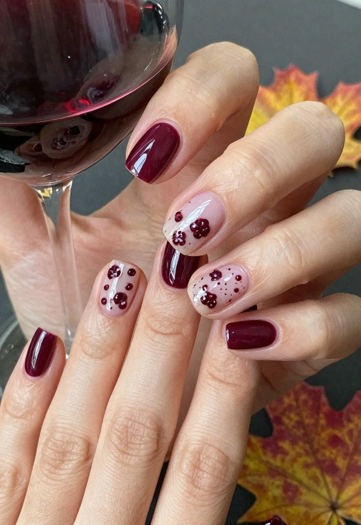 18 Fall Nail Colors Ideas for a Warm Trendy Palette - 14. Wineberry 1