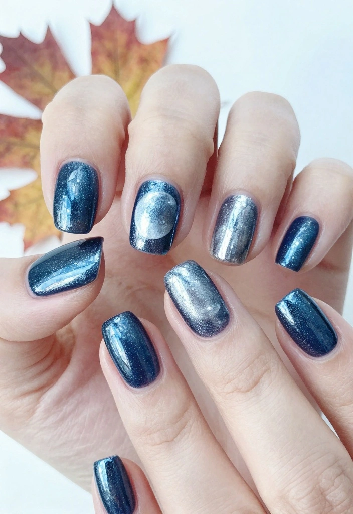 18 Fall Nail Inspo Ideas Trending Now - 18. Harvest Moon Shine 1