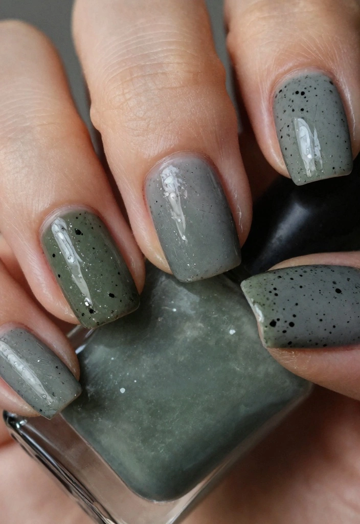 18 Goth Nails Ideas: Dark Edgy Aesthetic - 10. Grunge-Inspired Nails 1