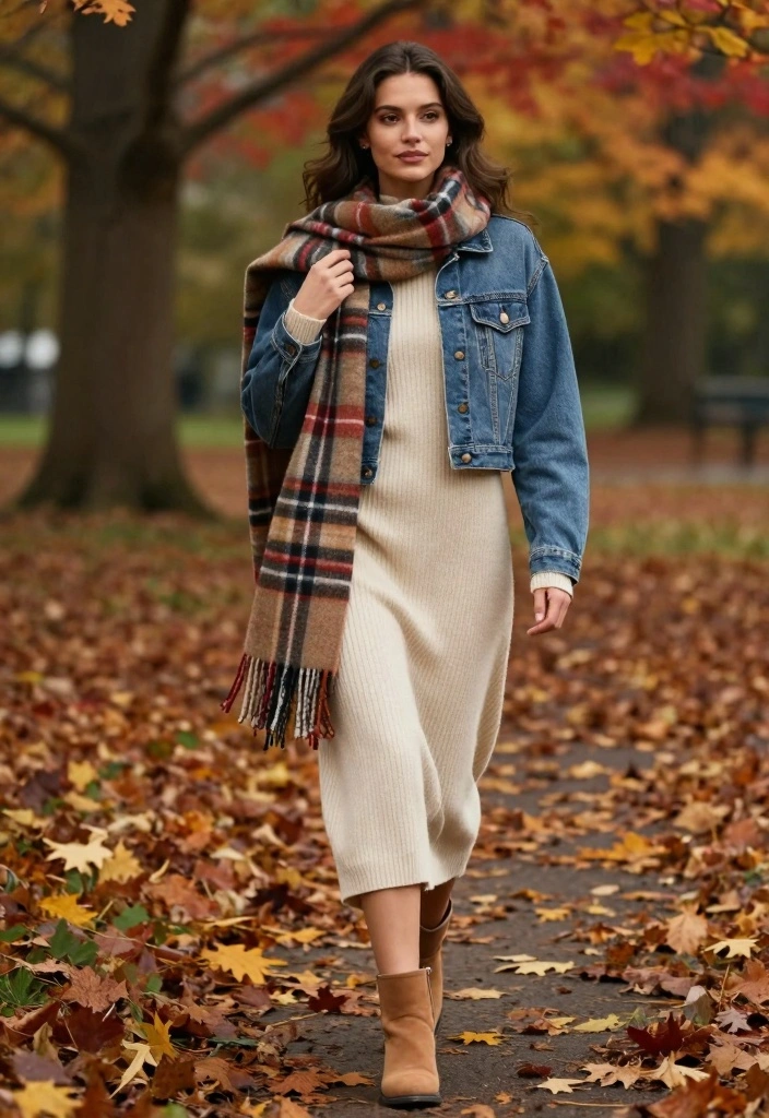 15 Camel Boots Outfit Ideas With Warm Neutral Style - 3. Layered for Autumn 1