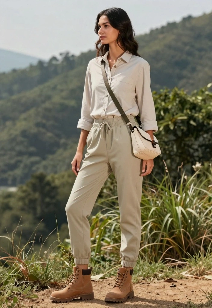 15 Camel Boots Outfit Ideas With Warm Neutral Style - 4. Weekend Getaway Comfort 1