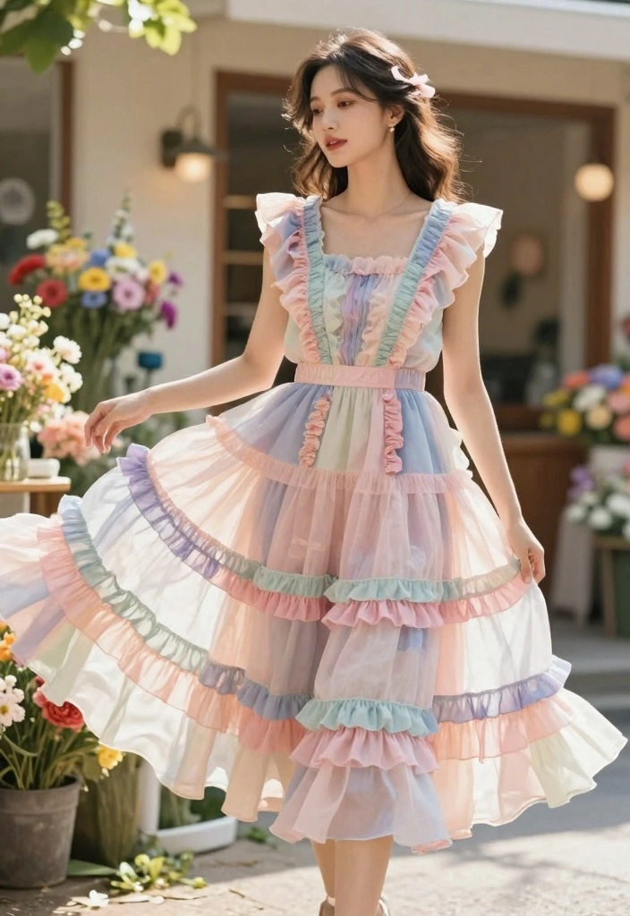 15 Happy Dress To Impress Outfit Ideas With Bright Energy - 10. Whimsical Ruffles 1
