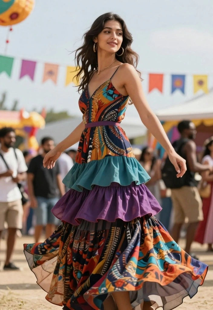 15 Happy Dress To Impress Outfit Ideas With Bright Energy - 12. Layered Maxi Dress 1