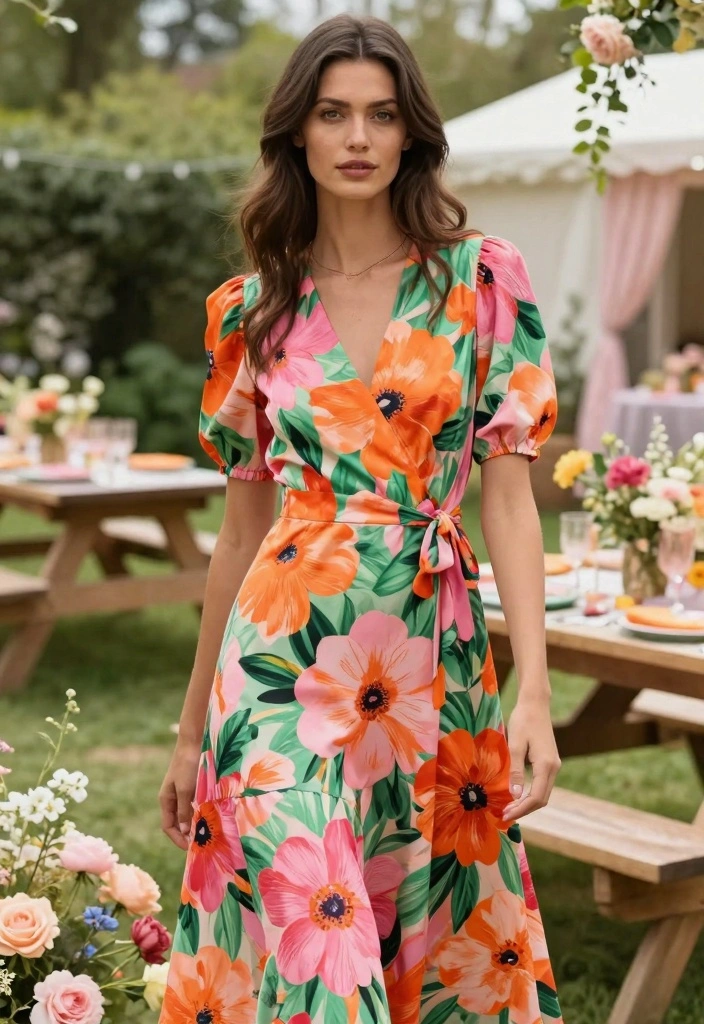 15 Happy Dress To Impress Outfit Ideas With Bright Energy - 3. Vibrant Floral Prints 1