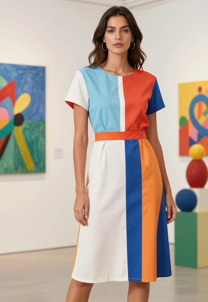 15 Happy Dress To Impress Outfit Ideas With Bright Energy - 7. Quirky Color Blocks 1