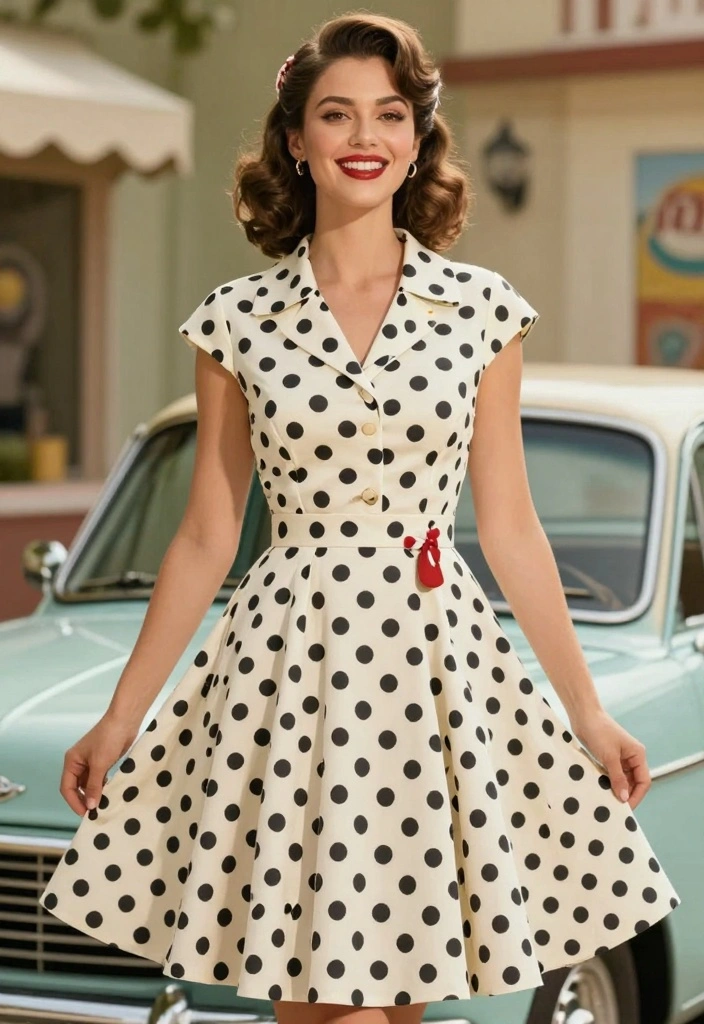 15 Happy Dress To Impress Outfit Ideas With Bright Energy - 8. Retro Vibes 1