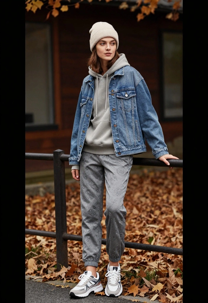 15 Jean Jacket Outfit Ideas For Easy Everyday Outfits - 12. Layered for the Chill 1