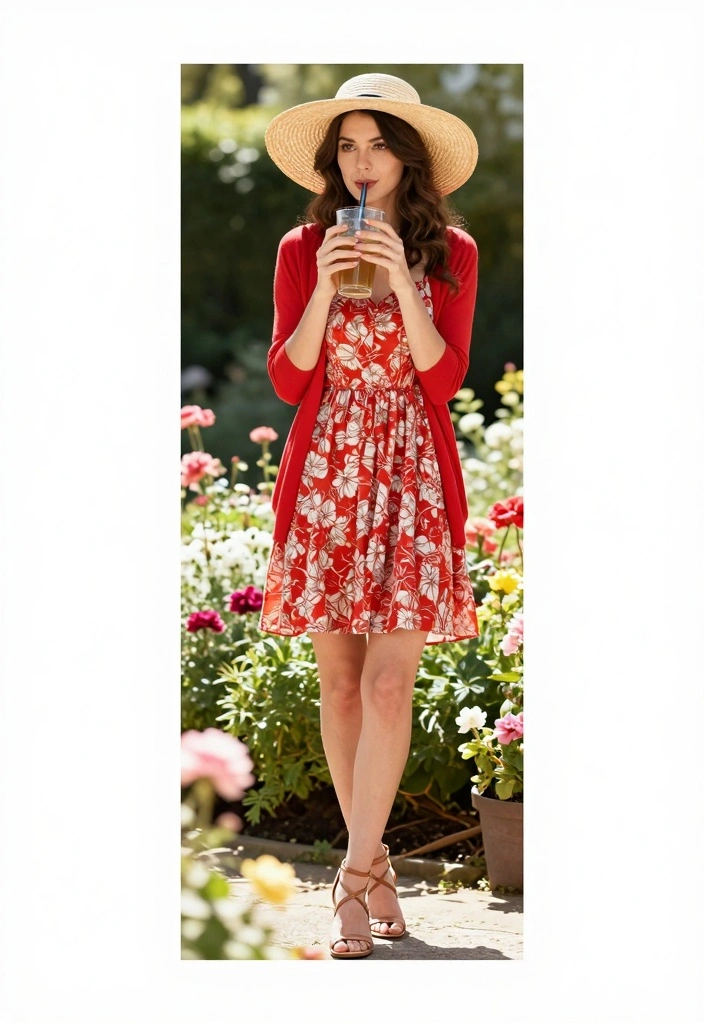 15 Red Jacket Outfit Ideas That Instantly Stand Out - 13. Summer Layering 1