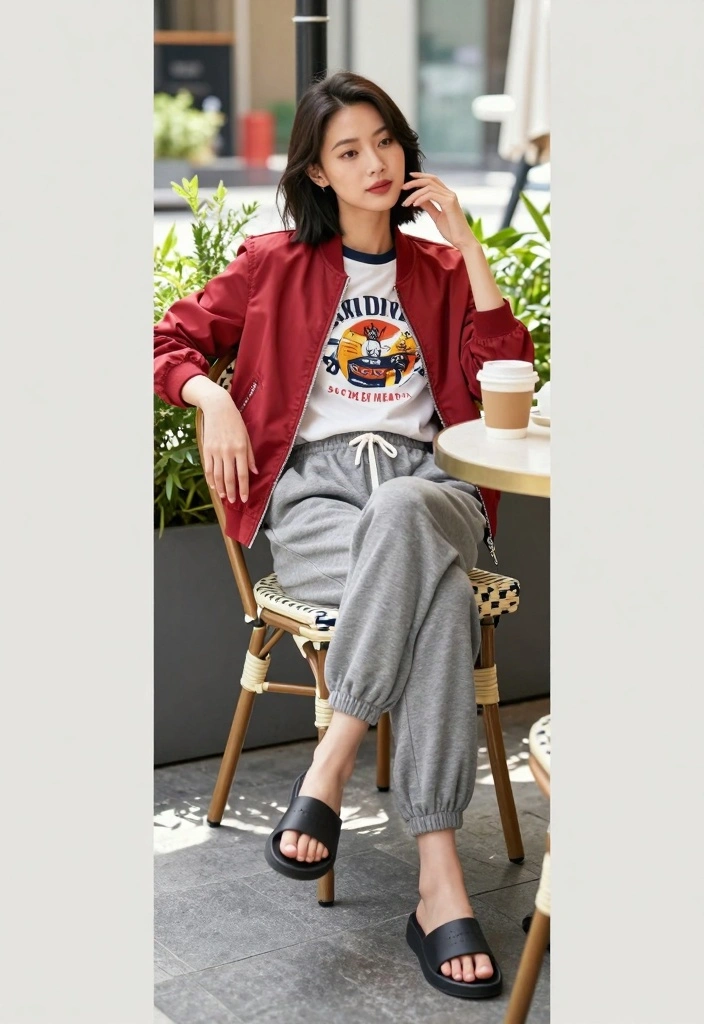 15 Red Jacket Outfit Ideas That Instantly Stand Out - 3. Relaxed Weekend Vibe 1