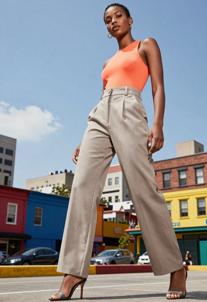 15 Shark Boots Outfit Ideas For Black Women With Edge - 14. Pop of Color with Neutral Tones 1