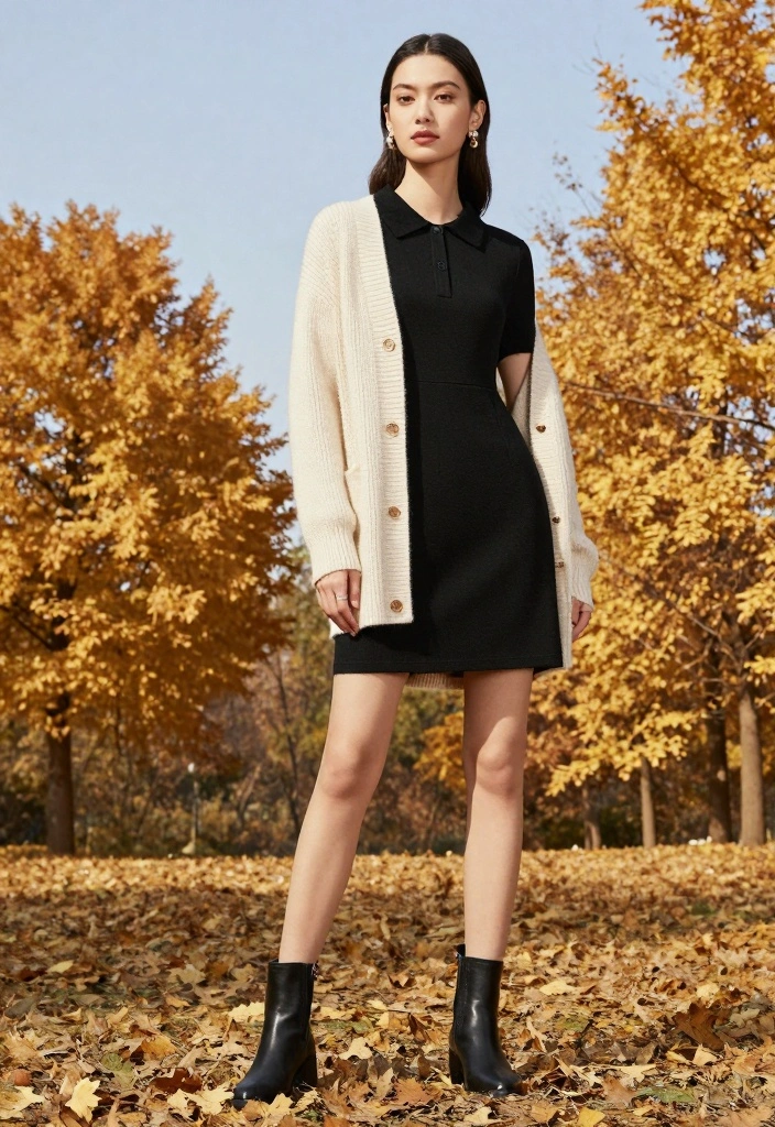 16 Autumn Dress Outfit Ideas That Look Effortlessly Stylish - 15. The Classic Little Black Dress (LBD) 1