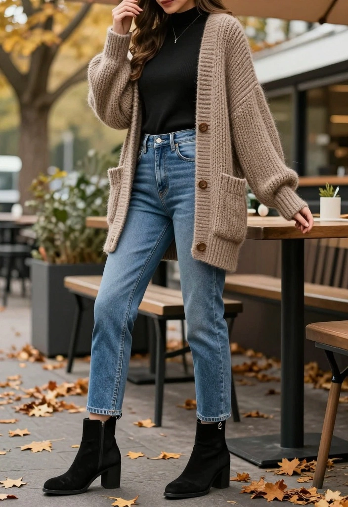 16 Black Boots Outfit Ideas That Go With Everything - 1. The Classic Jeans and Black Ankle Boots Combo 1