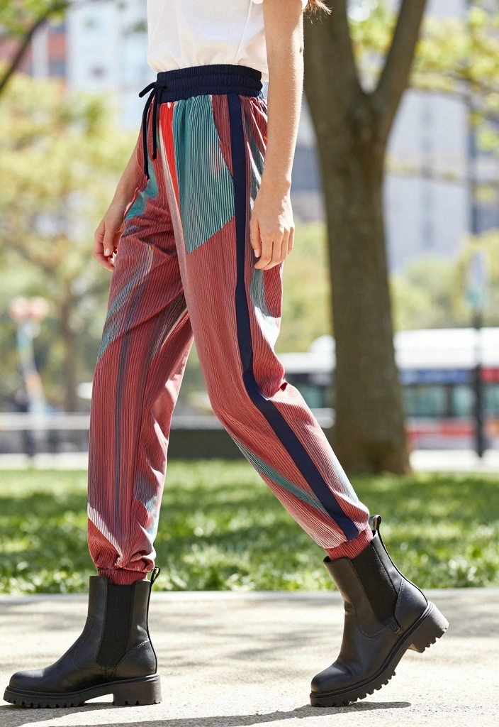 16 Black Boots Outfit Ideas That Go With Everything - 15. Sporty Vibes with Black Boots and Athleisure Pants 1