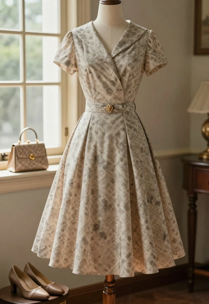 16 Hijab Friendly Dress Outfit Ideas That Stay Modest And Chic - 10. Vintage-Inspired Flair 1