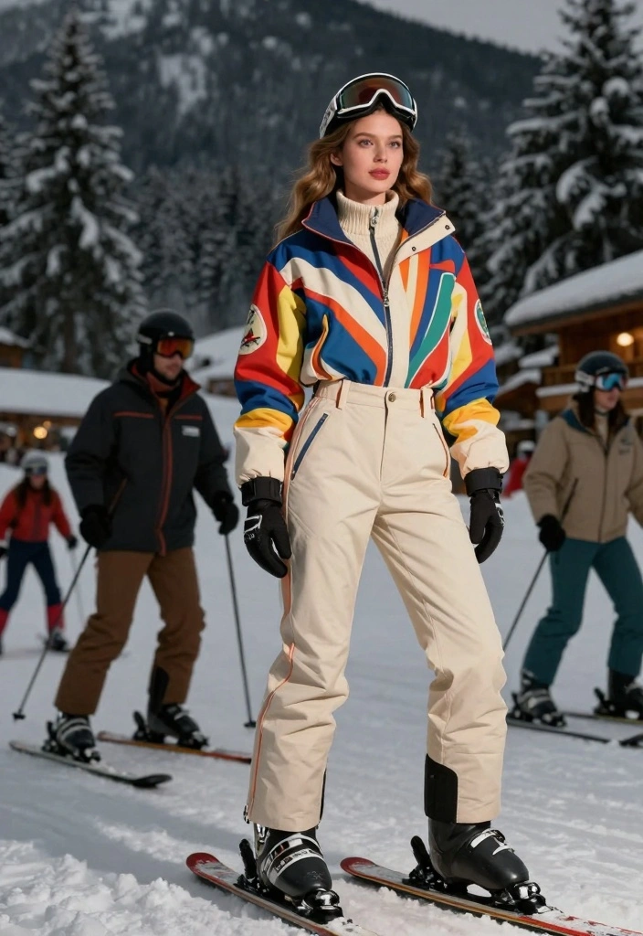 16 Ski Aesthetic Outfit Ideas For Winter Getaways - 6. Vintage Ski Jacket 1