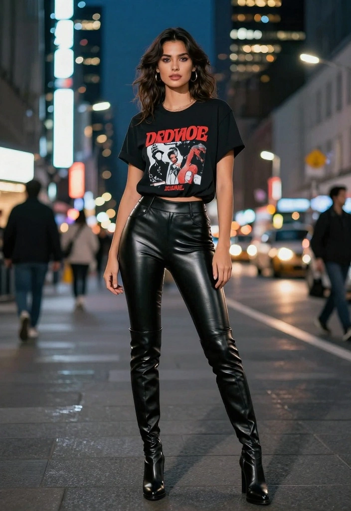 16 Thigh High Boots Outfit Ideas For Black Women That Turn Heads - 5. Edgy and Bold 1