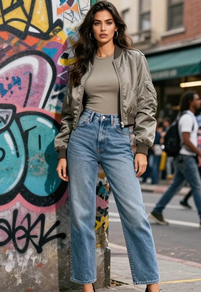 16 Winter Mom Jeans Outfit Ideas For Cozy Chic Outfits - 13. Sleek and Sporty 1